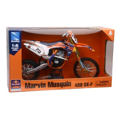 KTM 450 SXF Red Bull Factory Marvin MUSQUIN 1/6° NewRay 