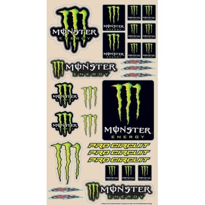 Planche stickers MONSTER/PRO CIRCUIT 
