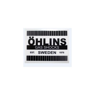 Sticker Ohlins noir transparent 