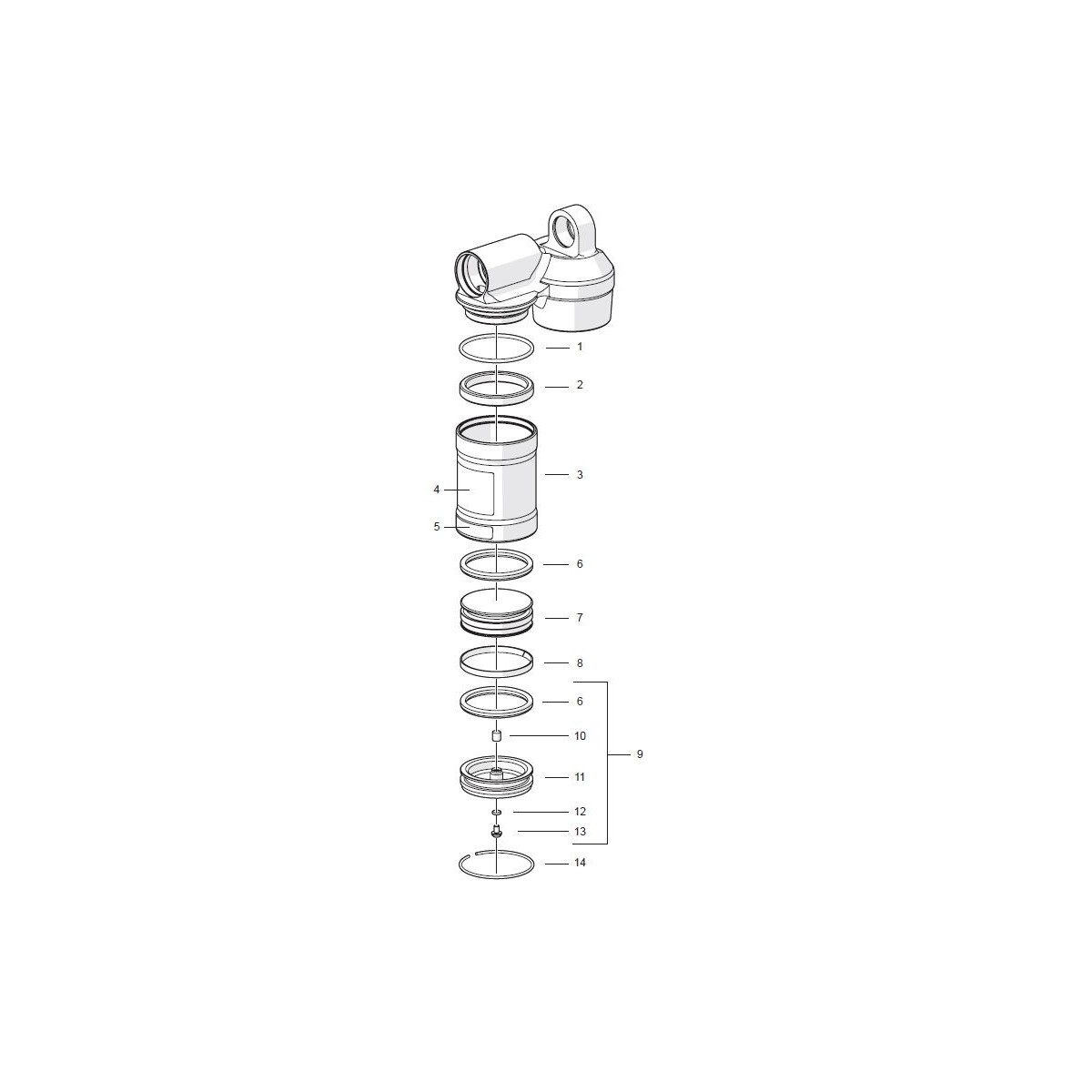 Pièces réservoir amortisseur Ohlins TTX46 