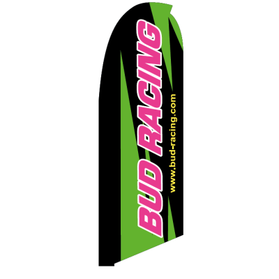Oriflamme Bud Racing 1.80m (avec mat et platine) 
