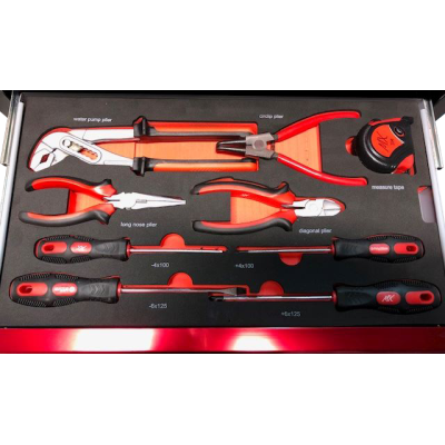 Caisse à outils MX Toolbox complète spéciale moto 65 éléments 