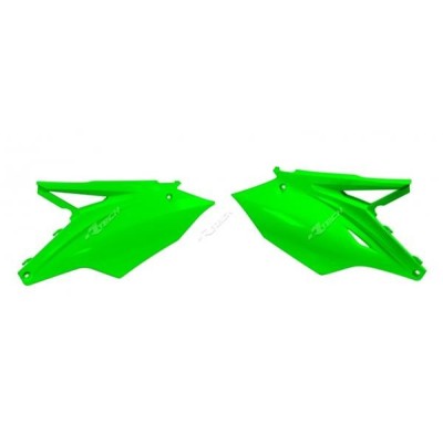 Plaques latérales R-Tech KAWASAKI KXF vert fluo 