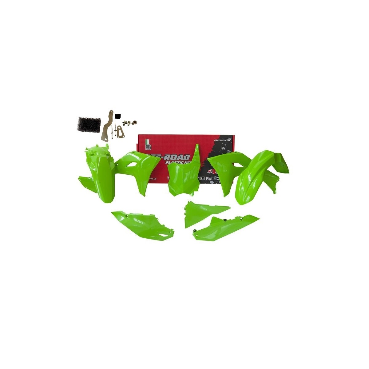 Kit plastique complet 450 KX 24 + Kit adaptateur pour KXF 250 21/24 & 450 19/23 