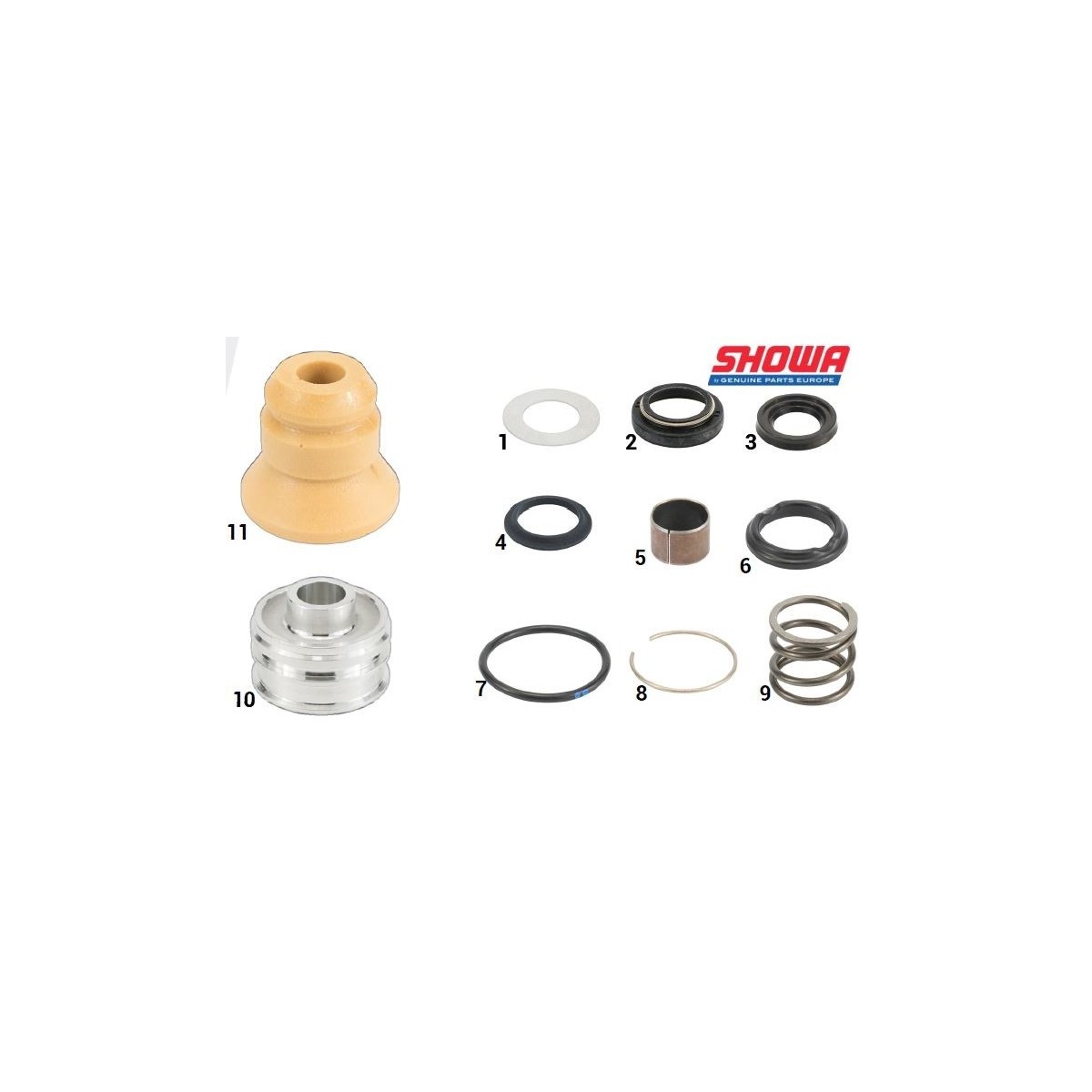 Showa seal head and stopper rubber 