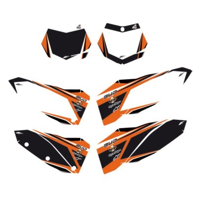 Fonds de plaques liserets Bud KTM 07/10 white 