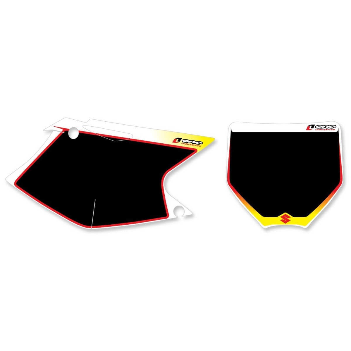 Fonds de plaques liserets One RMZ 04/06 black 
