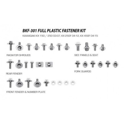 Boite de vis complète fixation plastiques CRF 250 14/17+450 13/16 
