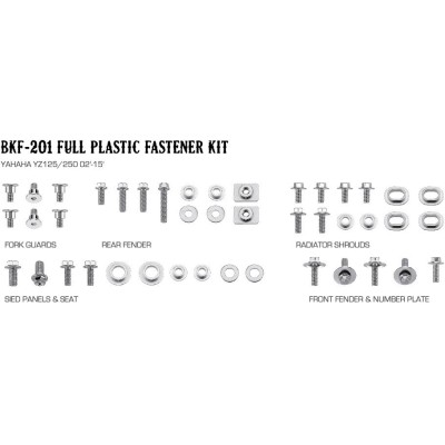 Boite de vis complète fixation plastiques CRF 250 14/17+450 13/16 