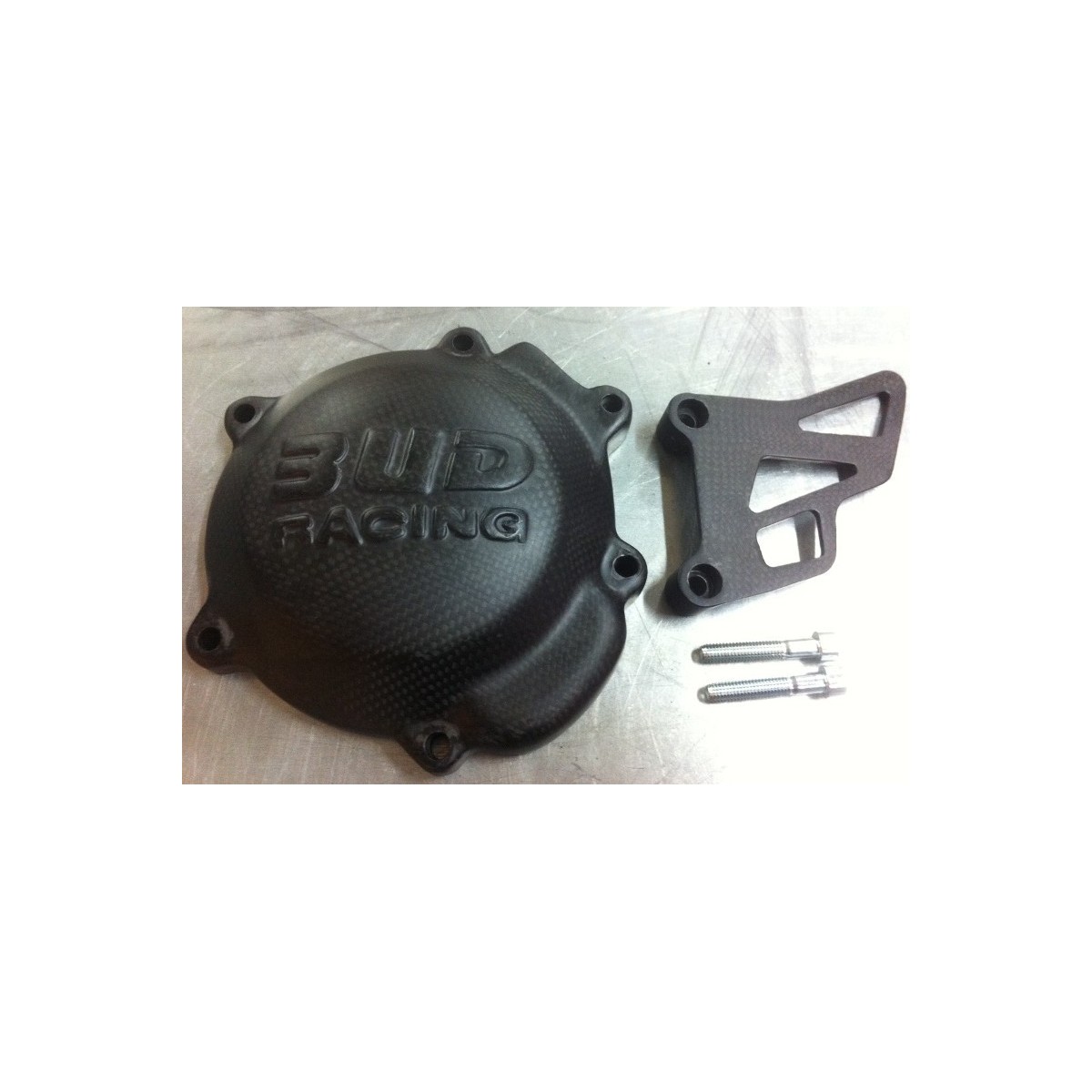 Carter allumage carbone Bud 65/85 YZ + cache chaine 