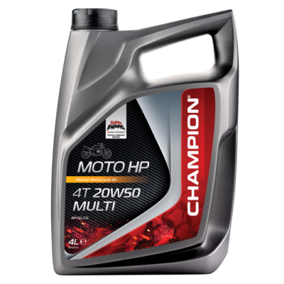 Huile moteur Champion 4 temps Moto HP 20W50 1l 