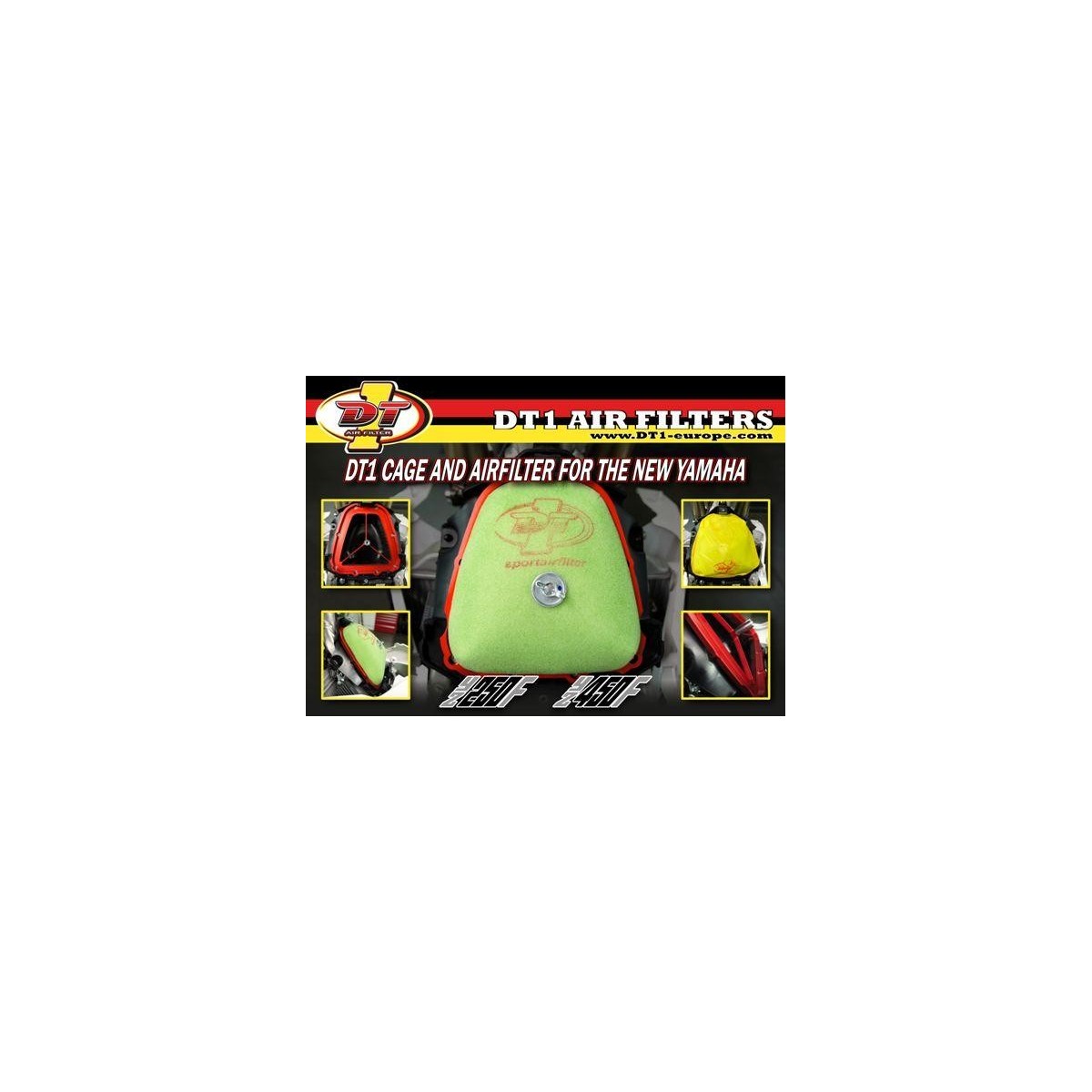 Cage de filtre à air DT-1 Kawasaki 250 KXF 17/20 + 450 KXF 16/18 