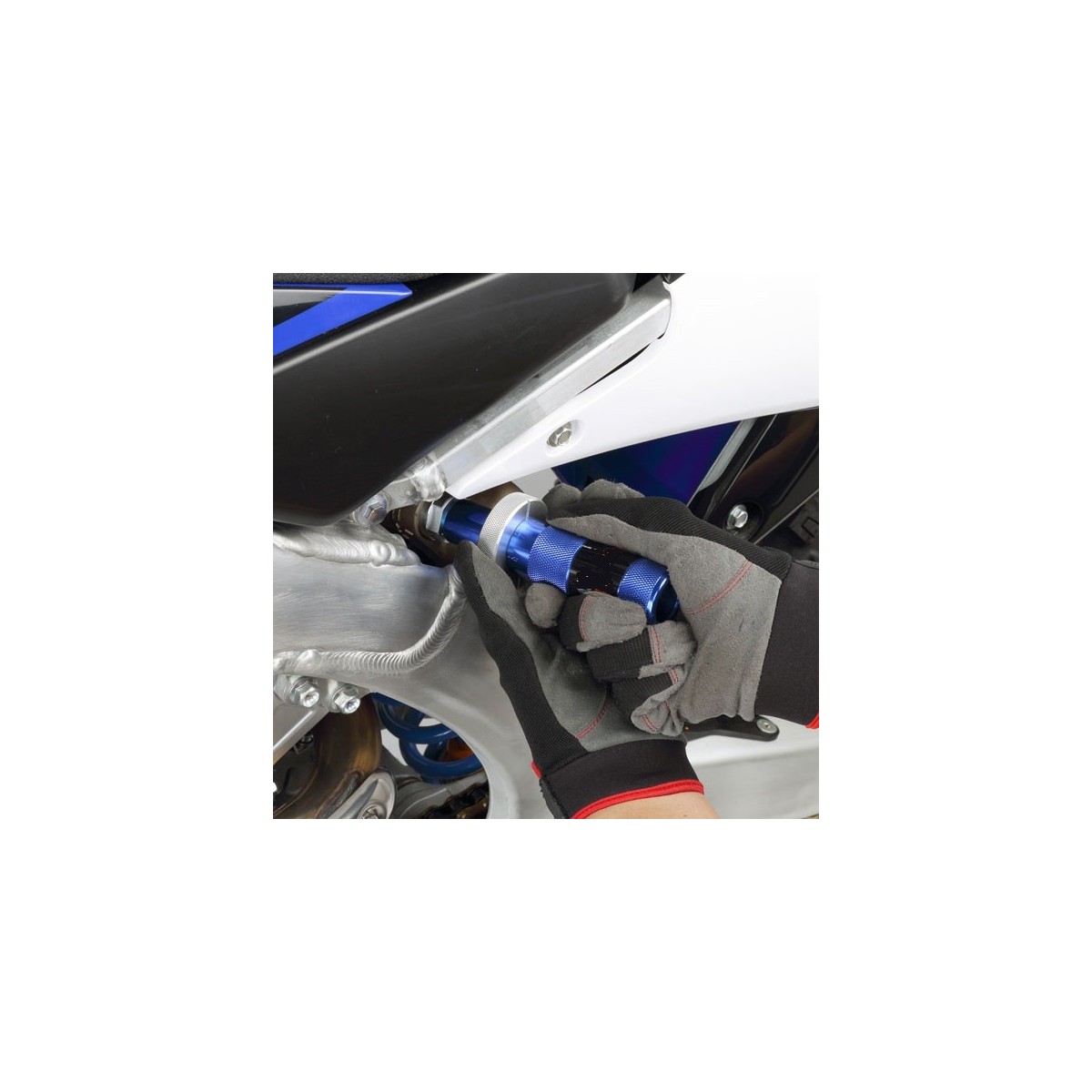 Outil de réglage de haute compression d'amortisseur 17mm KYB/WP(blue) 