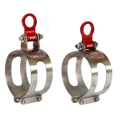 Collier inox "bas" cplt avec patte alu rouge pour slx Bud racing 2T 