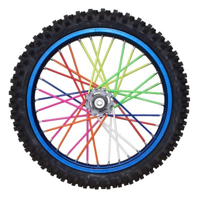 Spoke skin set front/rear Yellow fluo 