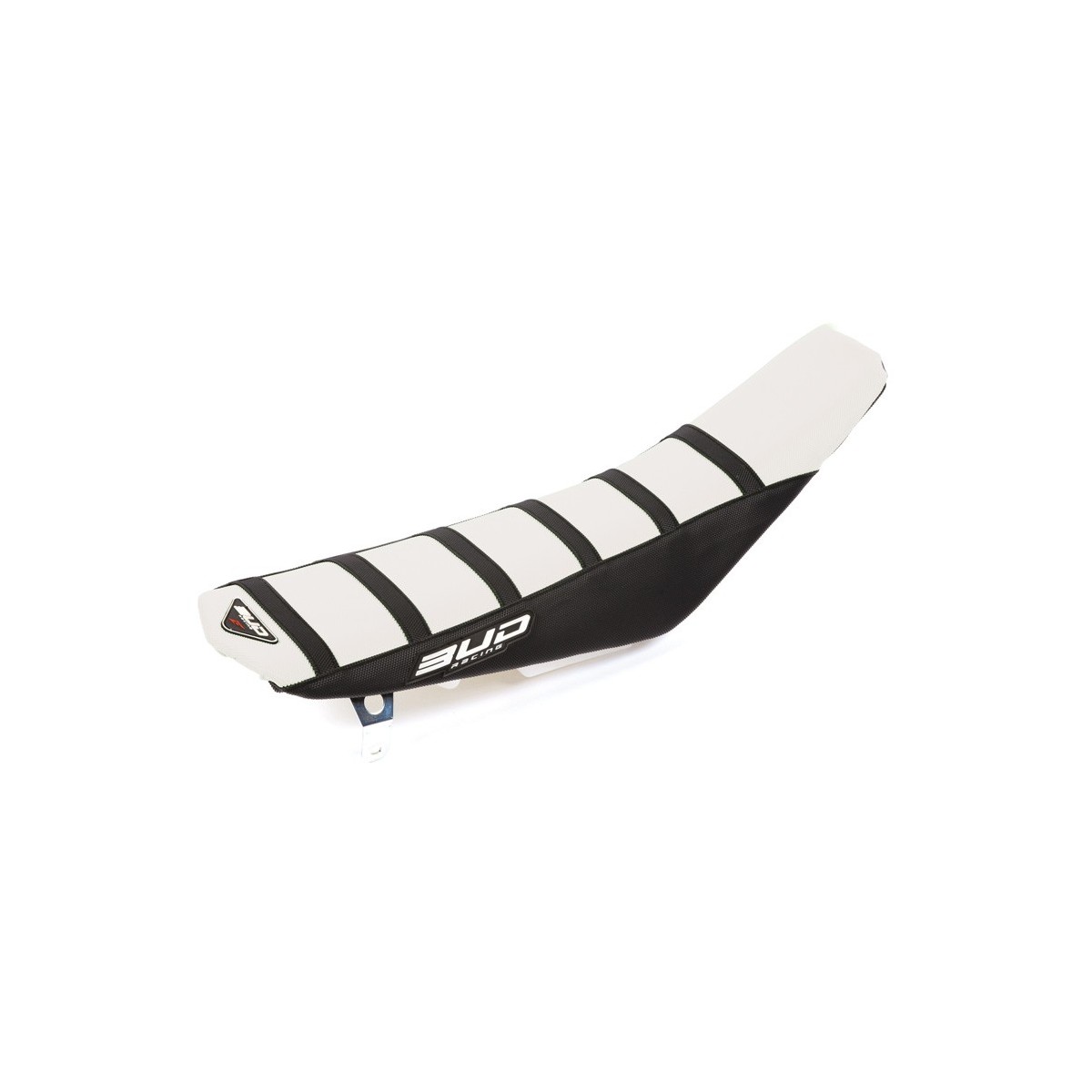 Housse selle BUD Trac. melt 125/250KX03/08+250KXF04/05 Gr/bk - bk lin 