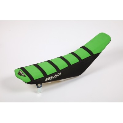 Housse selle BUD Trac. melt 125/250KX03/08+250KXF04/05 Gr/bk - bk lin 
