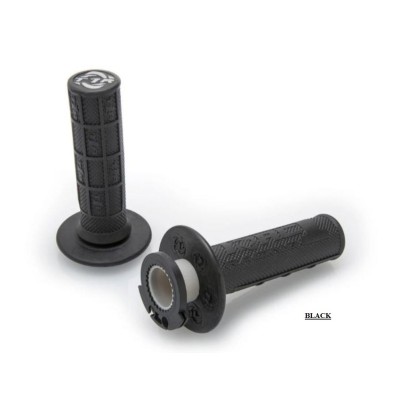 Poignées Torc1 DEFY MX Lock On 1/2 waffle 2T Green 