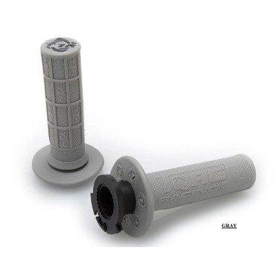 Poignées Torc1 DEFY MX Lock On 1/2 waffle 2T Green 