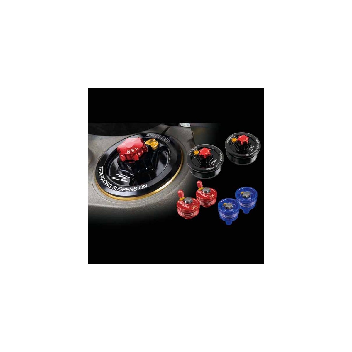 Bouchons de fourche Showa SFF Air Red 250 CRF 15-17 - la paire 