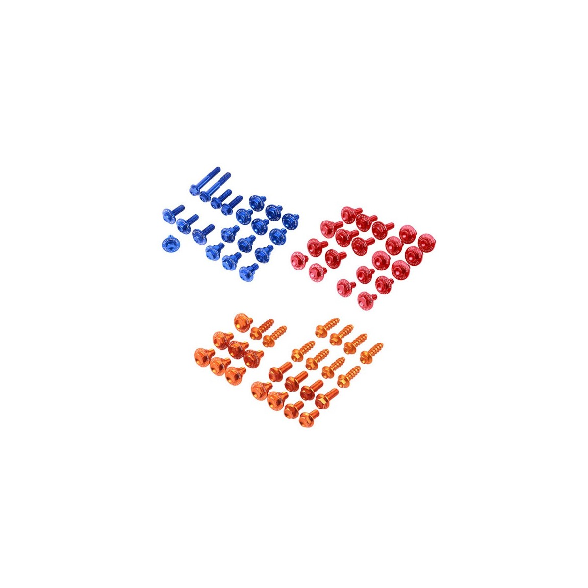 Kit vis  fixation plastiques alu Red CRF 250 14/17+450 13/16 