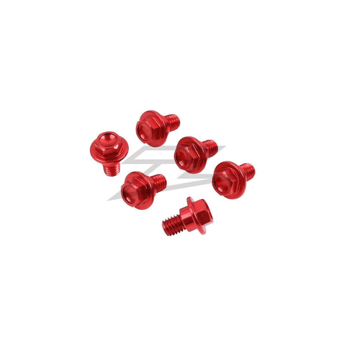 Kit vis protection de fourches alu Red Honda CR 85+CRF 150-6 pieces 