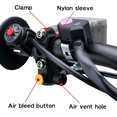 Kit de purge d'air au guidon pour fourche WP 