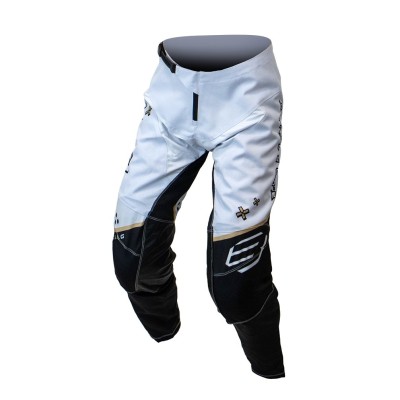 Pantalon Bud Racing GP Error 404 Blanc Noir Or Mat 