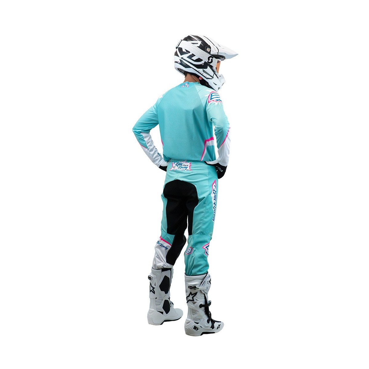 Pantalon Bud Racing GP Edition Limitée Rose Vert Blanc 