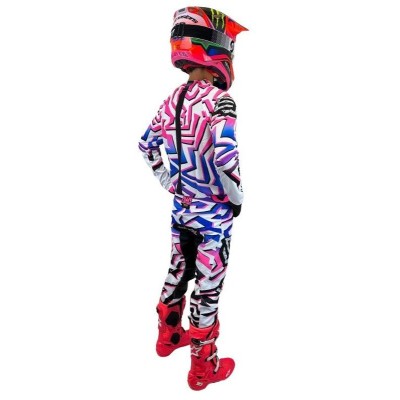 Pantalon Bud Racing GP Edition limitée Air Contest 24 Violet Rose Blanc 