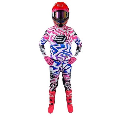 Pantalon Bud Racing GP Edition limitée Air Contest 24 Violet Rose Blanc 