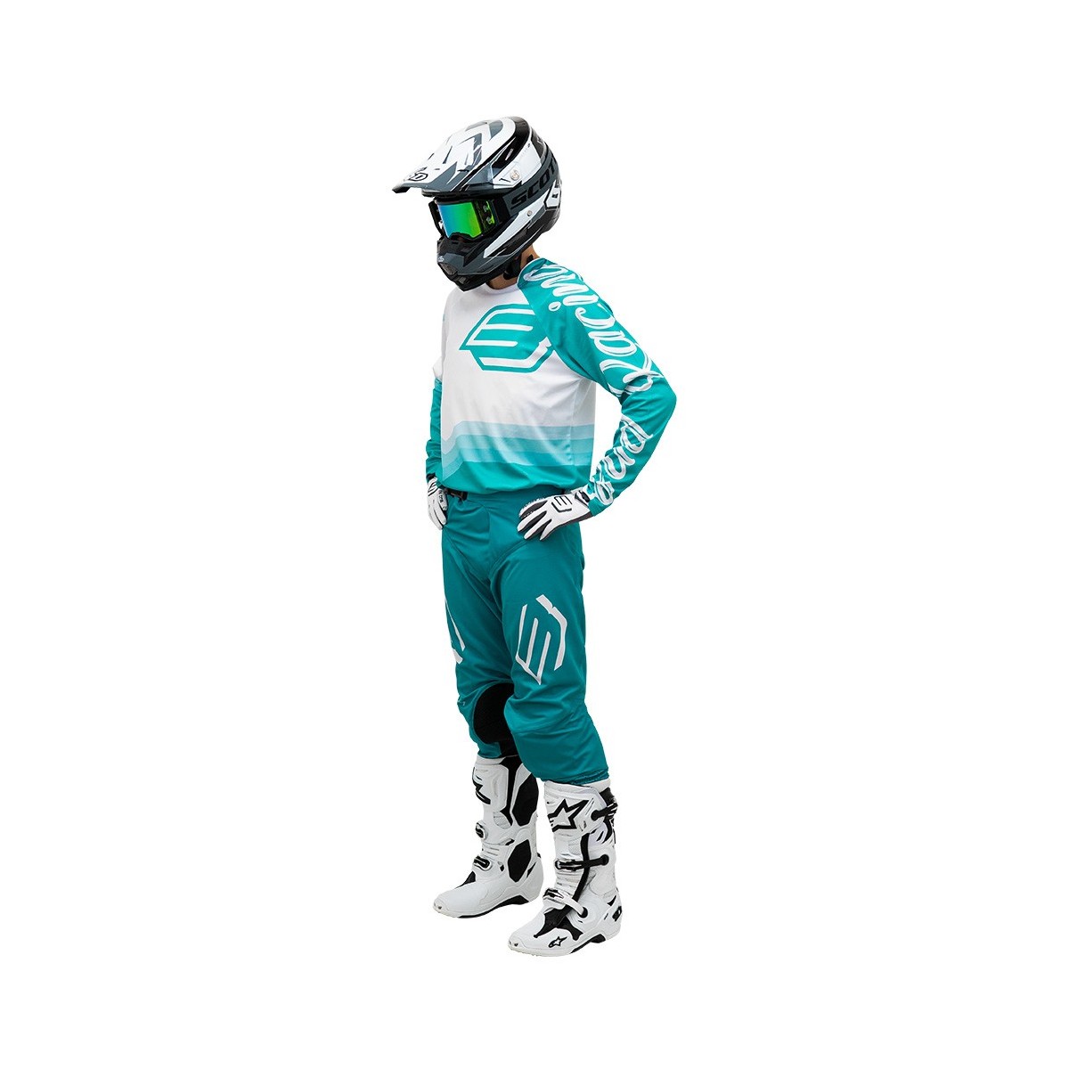 Maillot Bud Racing 95’ 2.0 Aqua Blanc  