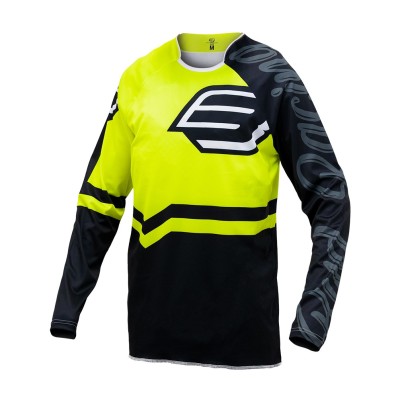 Maillot Enfant Bud Racing 95’ 2.0 Jaune Fluo Noir  