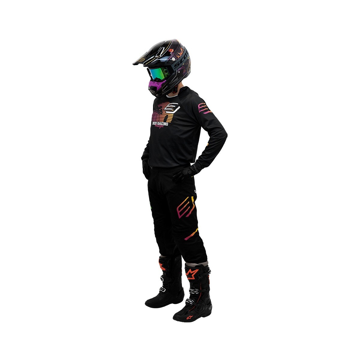 Maillot Enfant Bud Racing Sunset Noir  