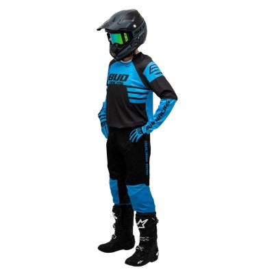 Maillot Bud Racing Lazer Bleu Electrique Noir  