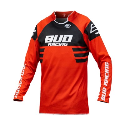 Maillot Enfant Bud Racing Lazer Rouge Noir  