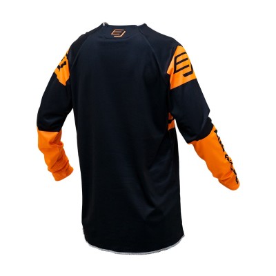Maillot Enfant Bud Racing Lazer Orange Fluo Noir  