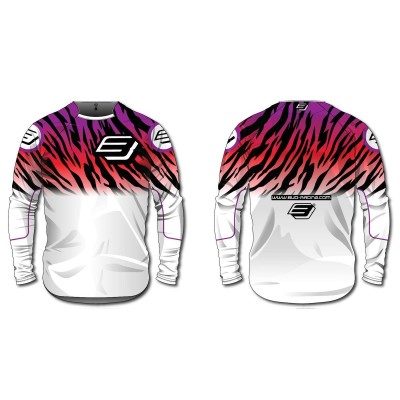 Maillot Bud Racing Zebra WSX Blanc Edition Limitée 