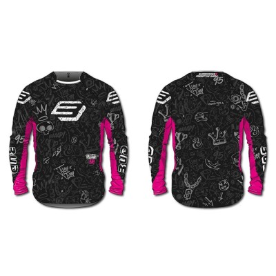 Maillot Bud Racing Air Contest Noir/Magenta Edition Limitée 
