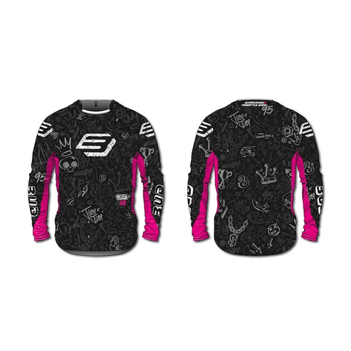 Maillot Bud Racing Air Contest Noir/Magenta Edition Limitée 