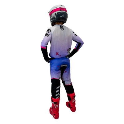 Maillot Bud Racing Error 404 Lavende Rose Noir 