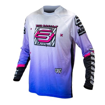 Maillot Enfant Bud Racing Error 404 Lavande Rose Noir 