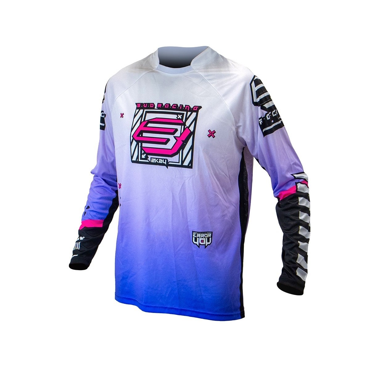 Maillot Enfant Bud Racing Error 404 Lavande Rose Noir 