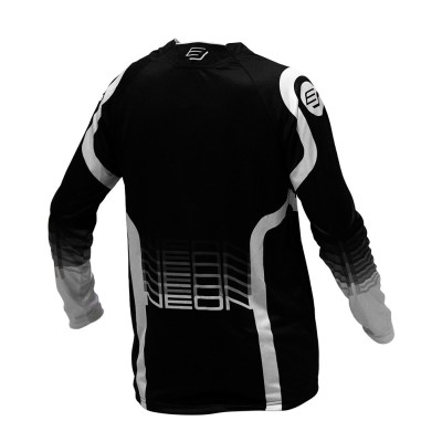 Maillot Bud Racing Neon Noir Blanc 