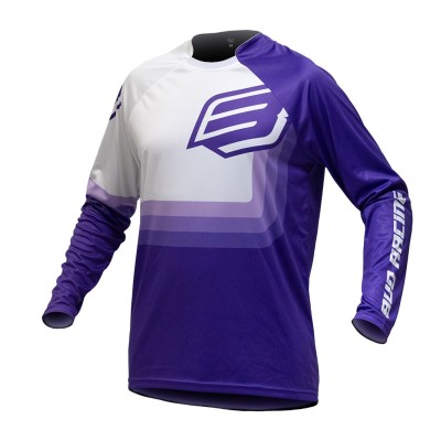 Maillot Enfant Bud Racing 95' Evo Violet Blanc 