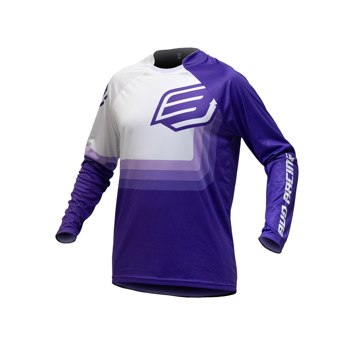 Maillot Enfant Bud Racing 95' Evo Violet Blanc 