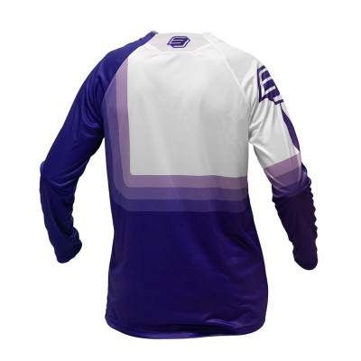 Maillot Enfant Bud Racing 95' Evo Violet Blanc 