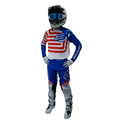 Maillot Enfant Bud Racing 95' Evo Patriotic' Blanc 