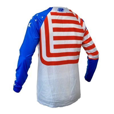 Maillot Enfant Bud Racing 95' Evo Patriotic' Blanc 