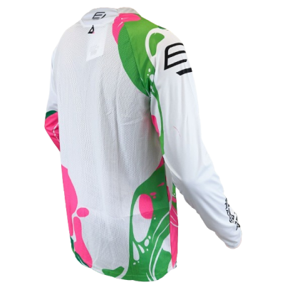 Maillot Bud Racing Edition limitée Krea Rose Vert Blanc 